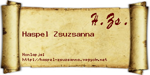 Haspel Zsuzsanna névjegykártya