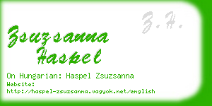 zsuzsanna haspel business card